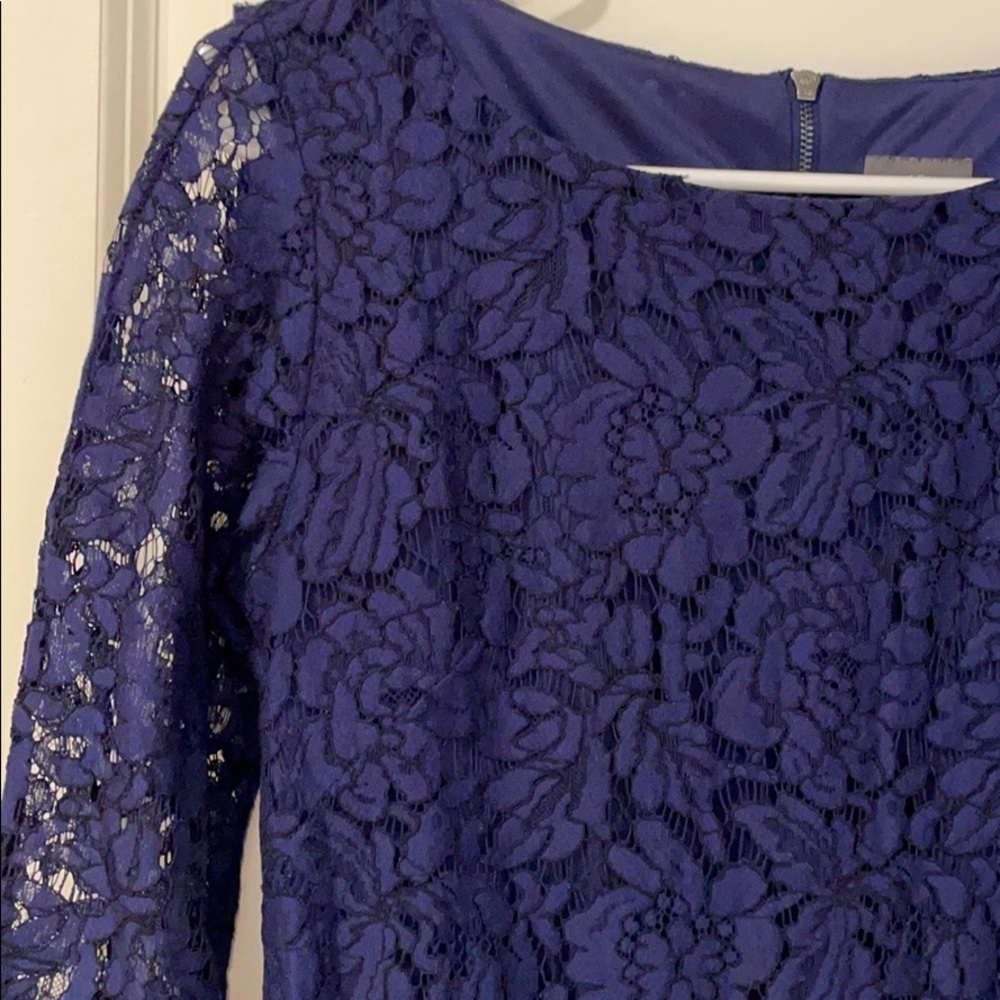 Vince Camuto Navy Lace Dress